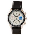 Men's Pedre Chronograph watch with white dial and black strap